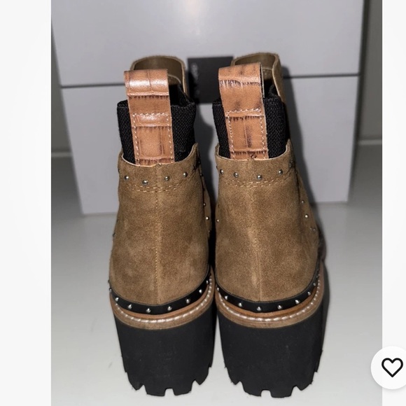 Dolce Vita Huey Studded Suede Boots Dark Brown Size 8 - Picture 3 of 7